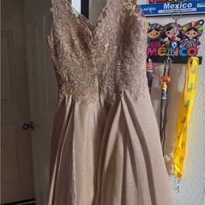 Elegant Lace and Sequin Gown